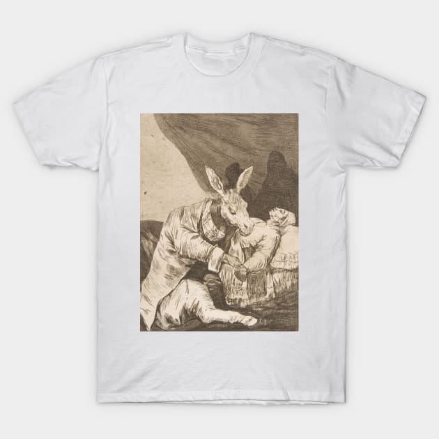 Of What Ill Will He Die? by Francisco Goya T-Shirt by Classic Art Stall